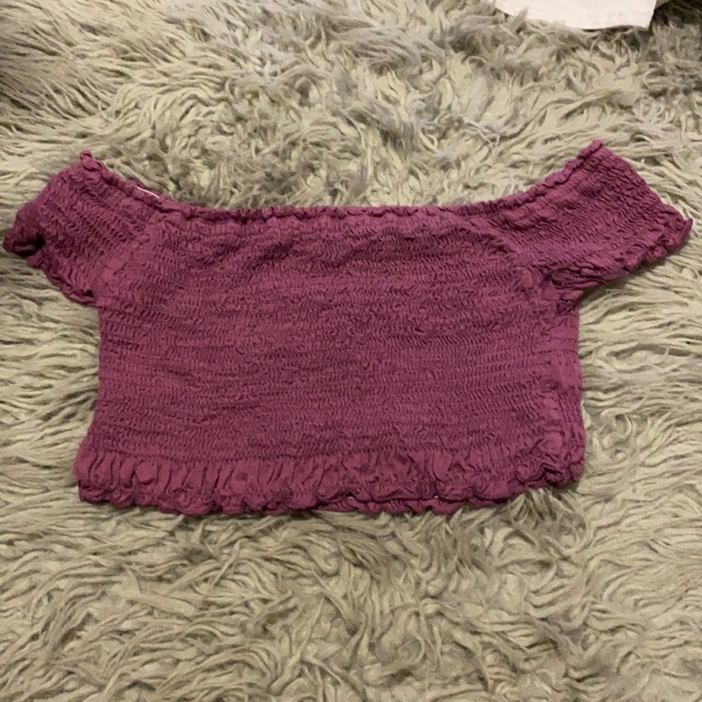 Off the shoulder crop top